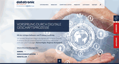 Desktop Screenshot of datatronic.de