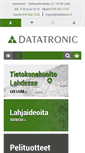 Mobile Screenshot of datatronic.fi